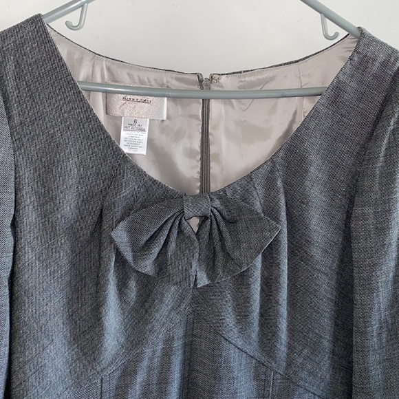 Sunny Choi gray bow front ruffle hem dress - Picture 5 of 9